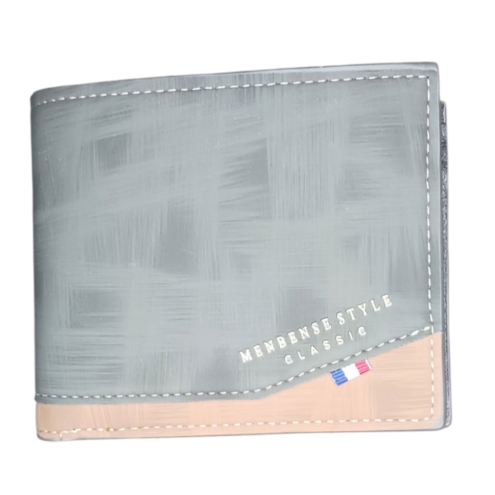 Classic Gray and Tan Card Holder